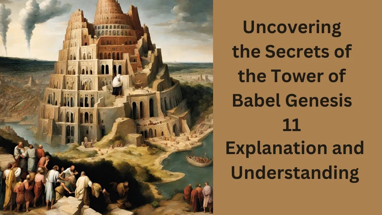 Uncovering the Secrets of the Tower of Babel Genesis 11