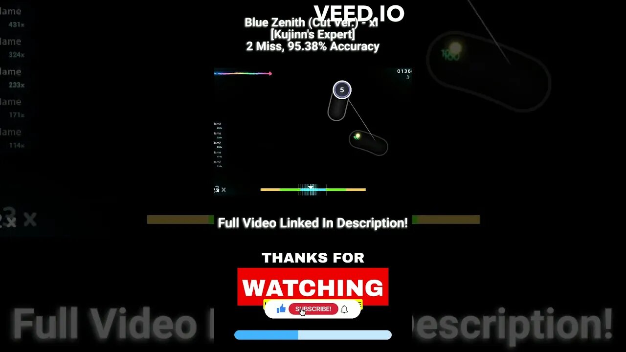 Amazing 2x on Blue Zenith (Cut Ver.)! #gaming #osu #shorts #osumap