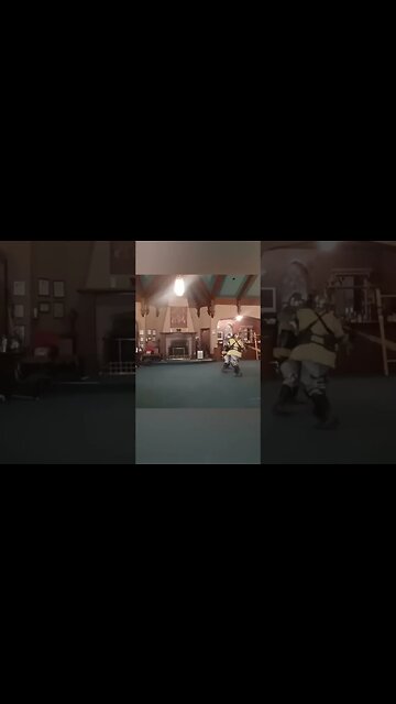 Poleaxe Grapple ending with Butt Spike