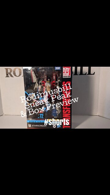 Studio Series 72 Starscream Voyager - Rodimusbill Transformers Sneak Peak & Box Preview #shorts