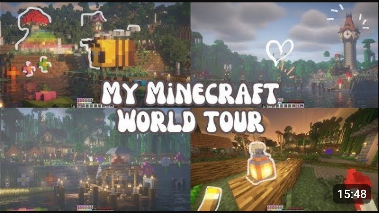 Giving tour of my Minecraft world | ishan_beast gamer