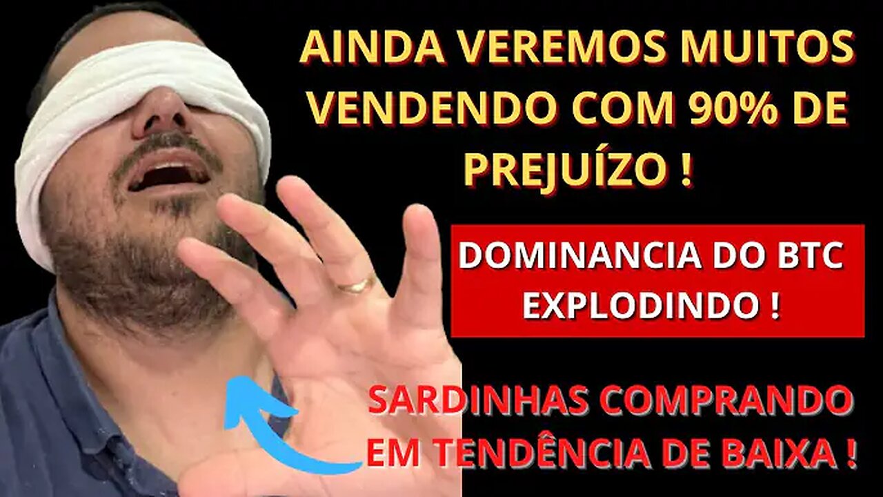 O MERCADO NÃO VAI FAZER O QUE VOCÊ QUER... MUITA DOR PELA FRENTE... TENDÊNCIA DE BAIXA