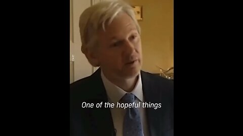 Julian Assange had a solution on how to stop wars back in 2011.