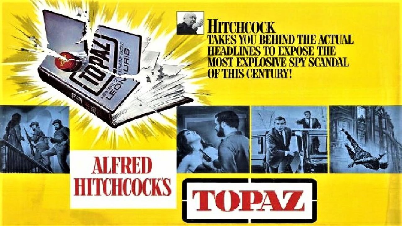 TOPAZ 1969 Alfred Hitchcock's Cold War Spy Thriller of 1962 Cuban Missile Crisis FULL MOVIE HD & W/S