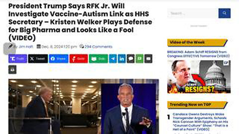 TRUMP SAYS RFK JR. WILL INVESTIGATE VACCINE-AUTISM LINK AS HHS SECRETARY – KRISTEN WELKER … LOOKS LI