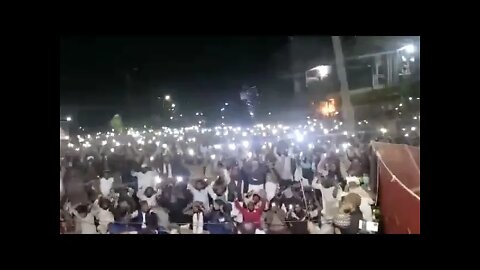 *وزیر آباد میں قیام پزیر تحریک لبیک کے زیر اہتمام تحفظ ناموس رسالت مارچ کے کل رات کے خوبصورت مناظر