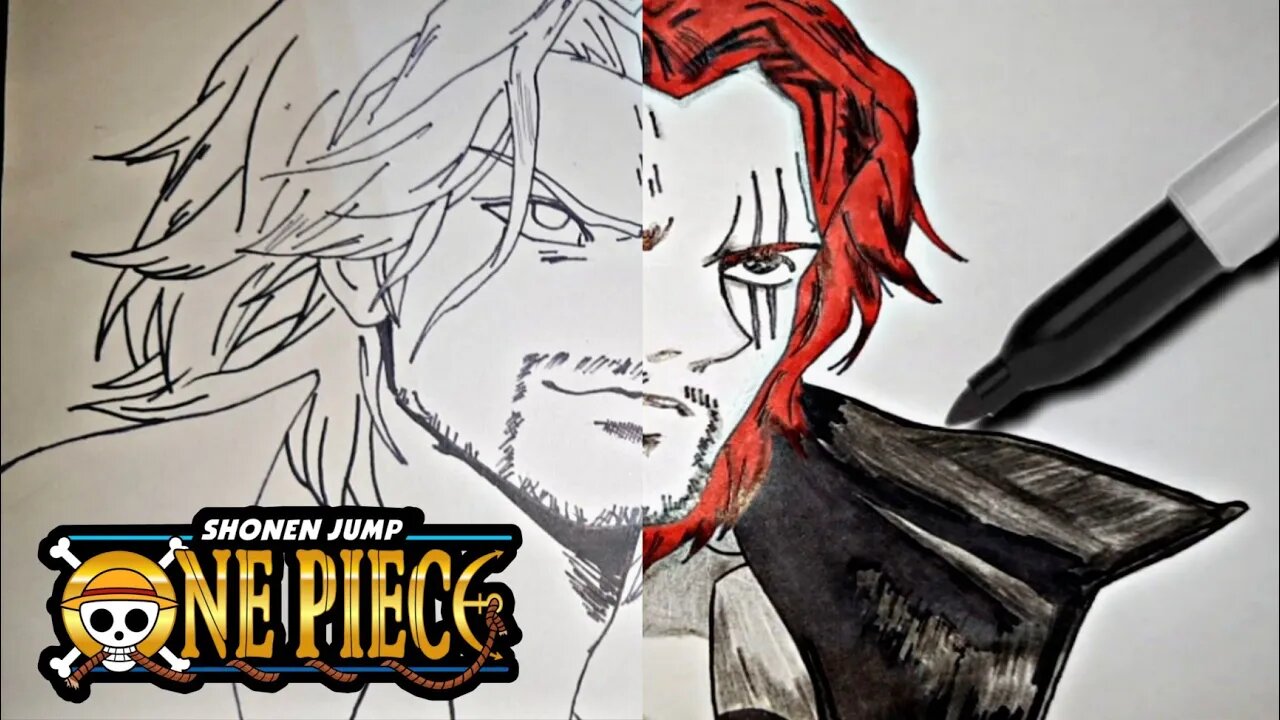 Drawing Shanks (Yonko) From One Piece