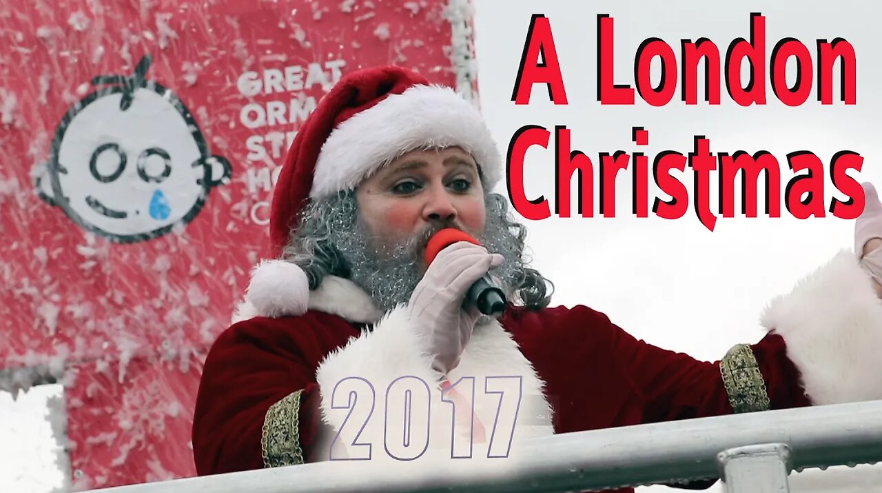 A London Christmas 2017 flashback to a virus free UK with father Christmas, lights cakes snow