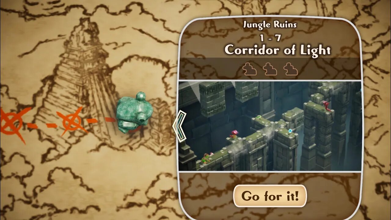 Frogger and the Rumbling Ruins-Jungle Ruins 1-7 Corridor of Light