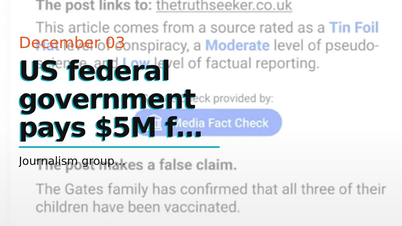 US federal government pays $5M for software to turn citizens into online “misinformation” respo...