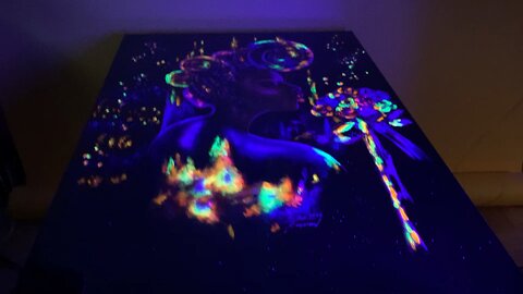 The Multiverse: Acrylic Painting Glow With Resin