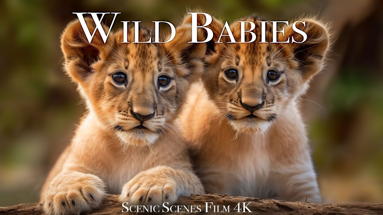 Wild Babies 4K - Amazing World Of Young Animals | Baby Animals | Scenic Relaxation Film