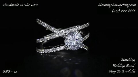 BBR 732E Engagement Ring By Blooming Beauty Ring Company
