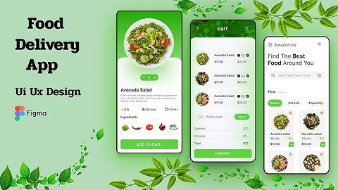 Food Delivery App || Ui Design Figma Tutorial