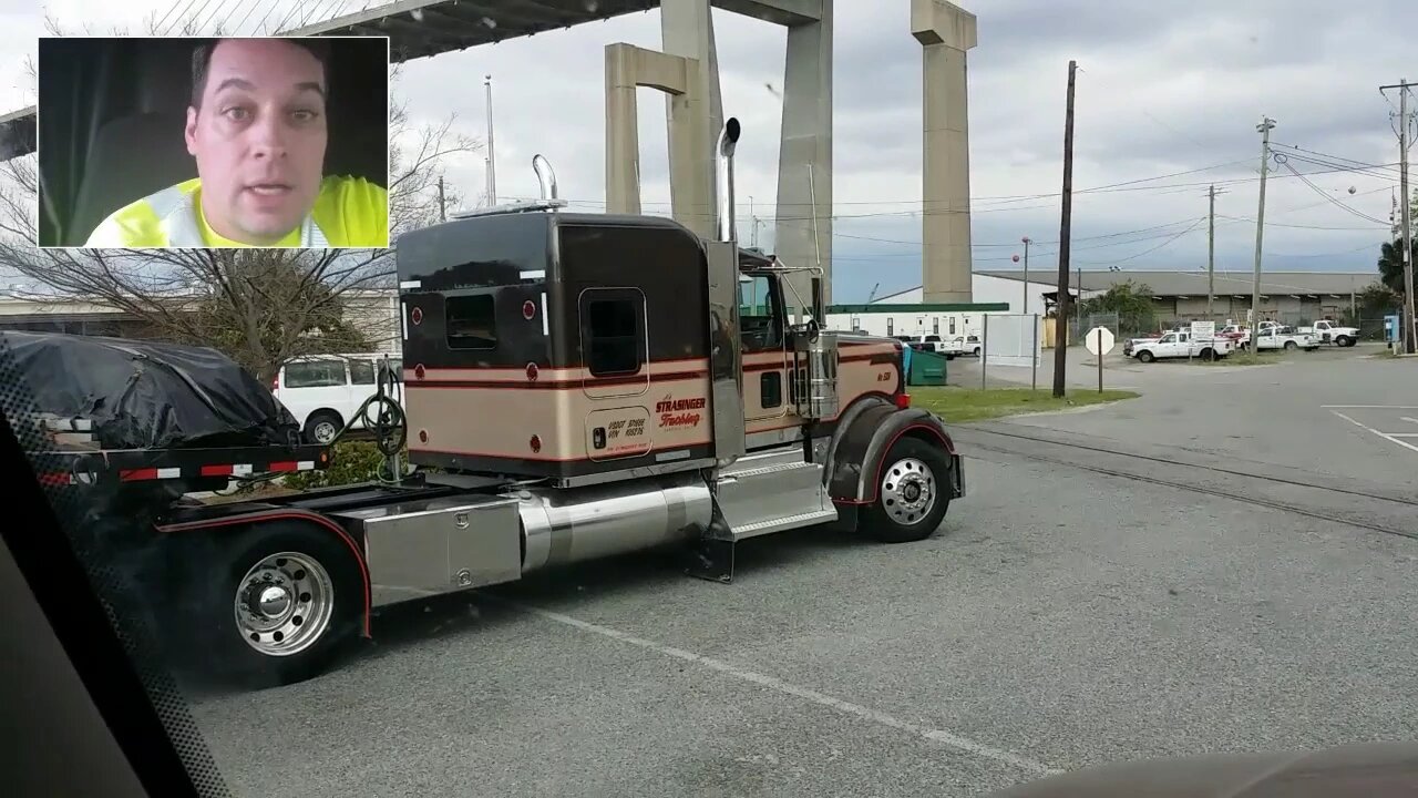 Someone hit my truck and picking up a Steel roller in the Port of Georgia