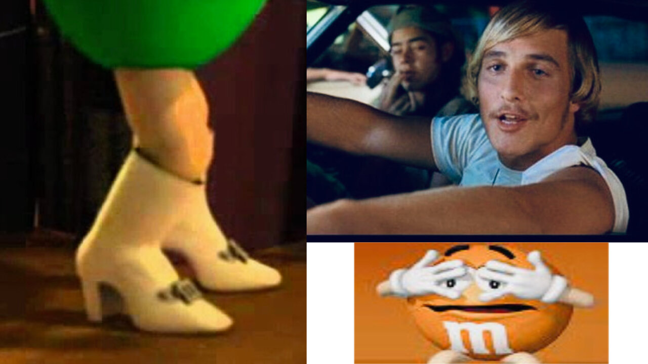 Green M&M loses problematic boots!