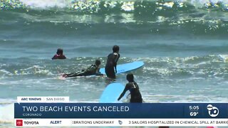 Two July beach events canceled in Coronado