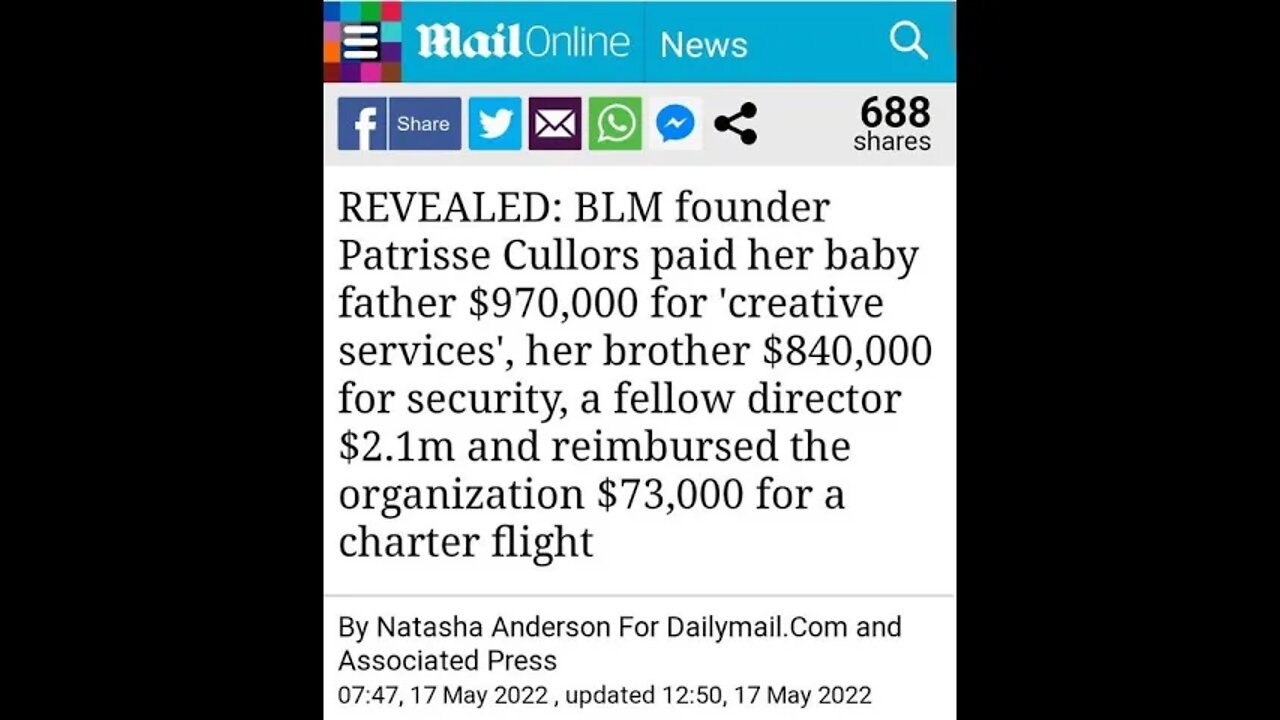 I'm done. Anyone who supports BLM any further after this, is in on the scam.
