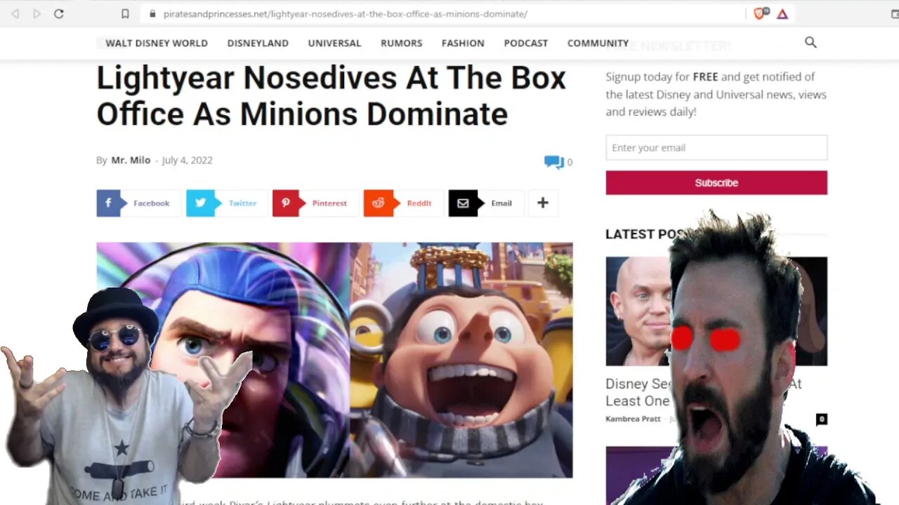 Minions Rise And Lightyear Crashes! Rotten Tomatoes Hides the Truth? Lightyear Will Lose Money