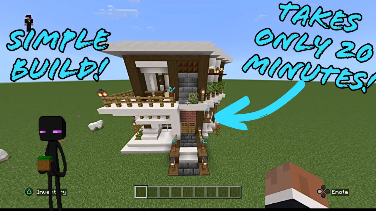 Minecraft: 20 minute modern house build!