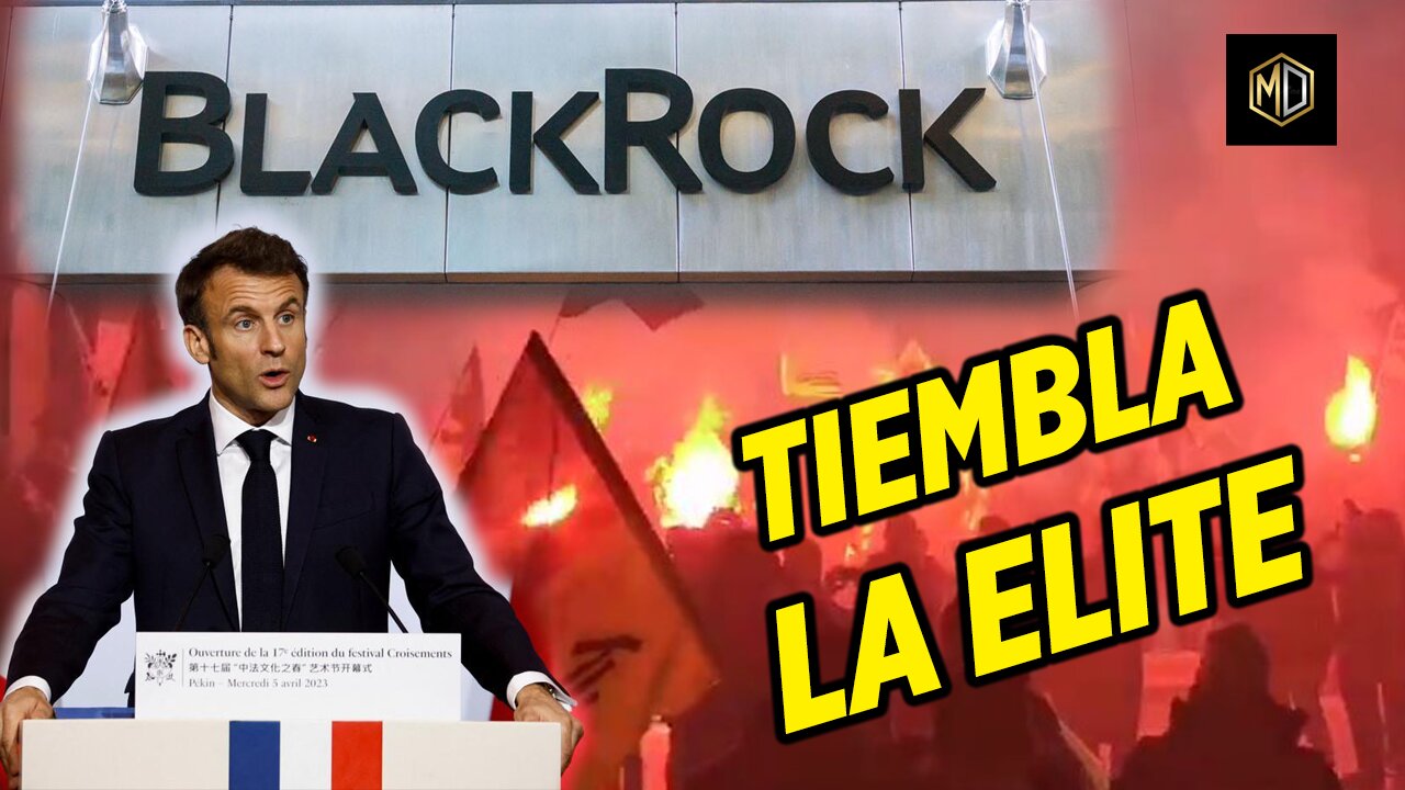 🔥 Manifestantes ASALTAN la sede de BlackRock (los "DUEÑOS del MUNDO") en París