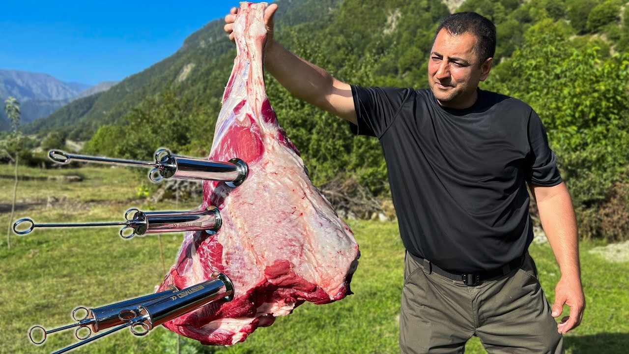 Unique Way To Perfectly Marinate Meat! Fed All The Children In The Village