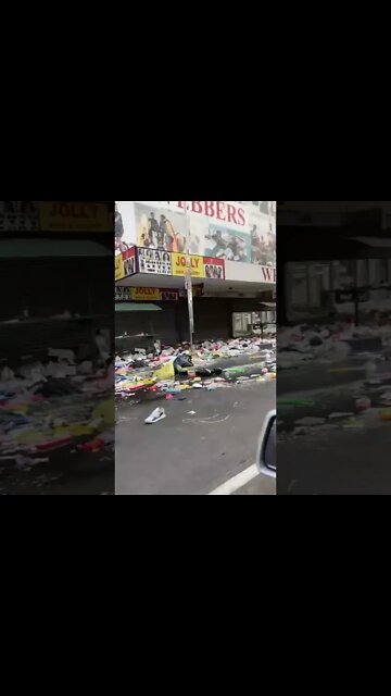 SA Riots ( JHB CBD aftermath )