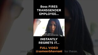 BOSS REFUSES TO HIRE TRANSGENDER EMPLOYEE!! MUST SEE ENDING... #shorts #sameerbhavnani