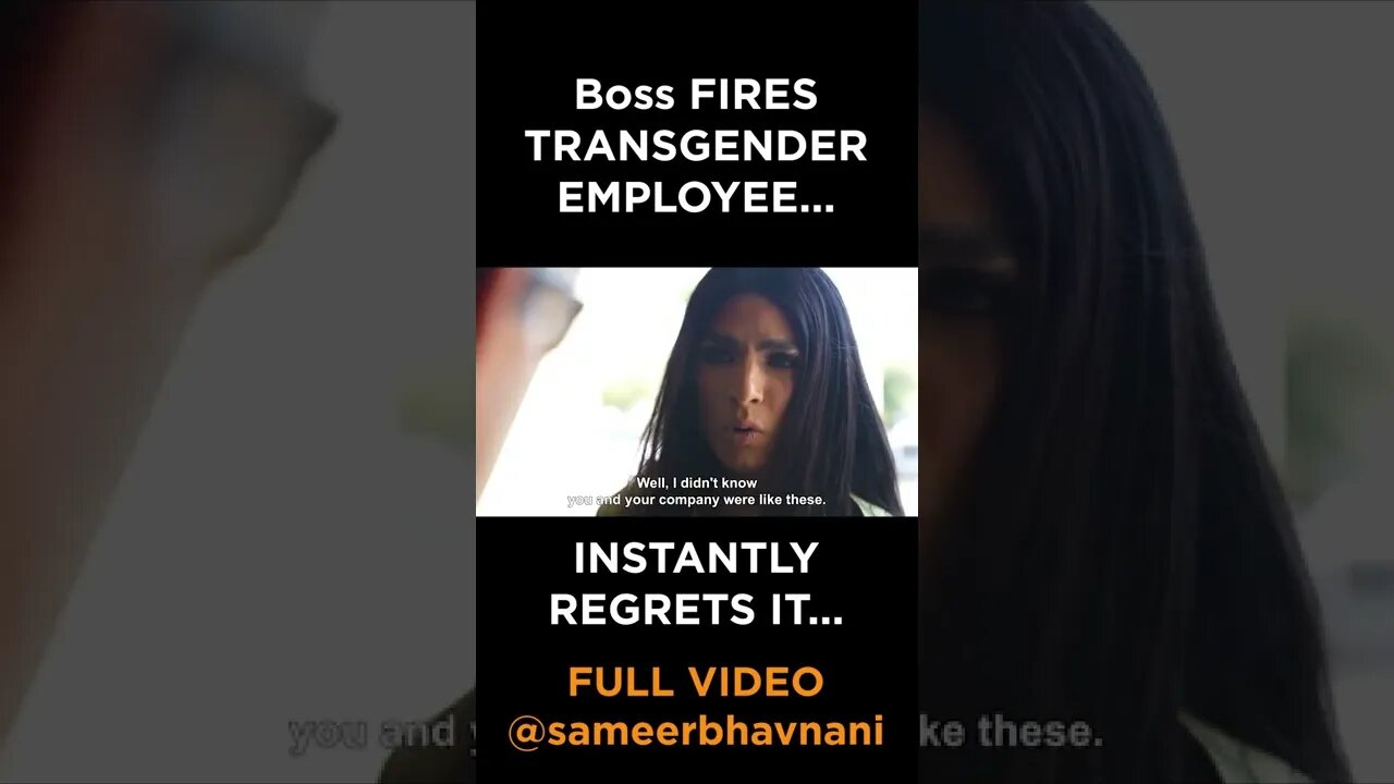 BOSS REFUSES TO HIRE TRANSGENDER EMPLOYEE!! MUST SEE ENDING... #shorts #sameerbhavnani