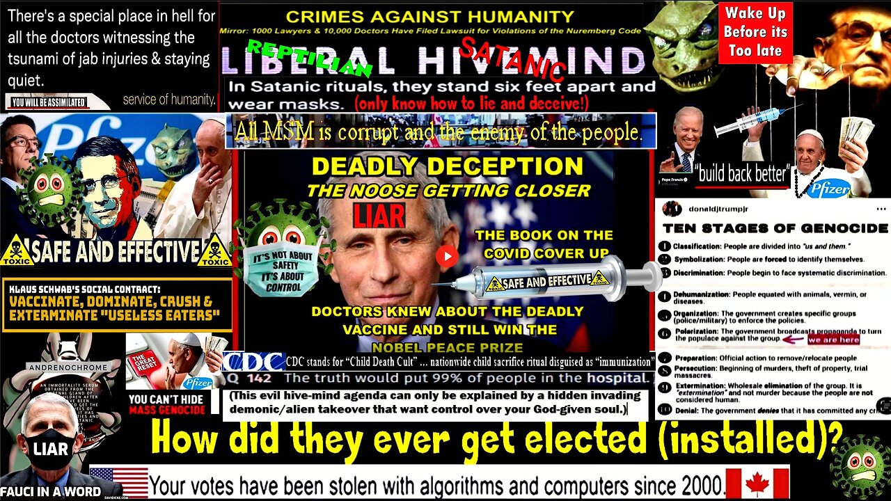 DEADLY DECEPTION - Doctors GIVEN NOBEL PEACE PRIZE KNOWING THAT THEIR MRNA SHOT WAS A MURDER WEAPON