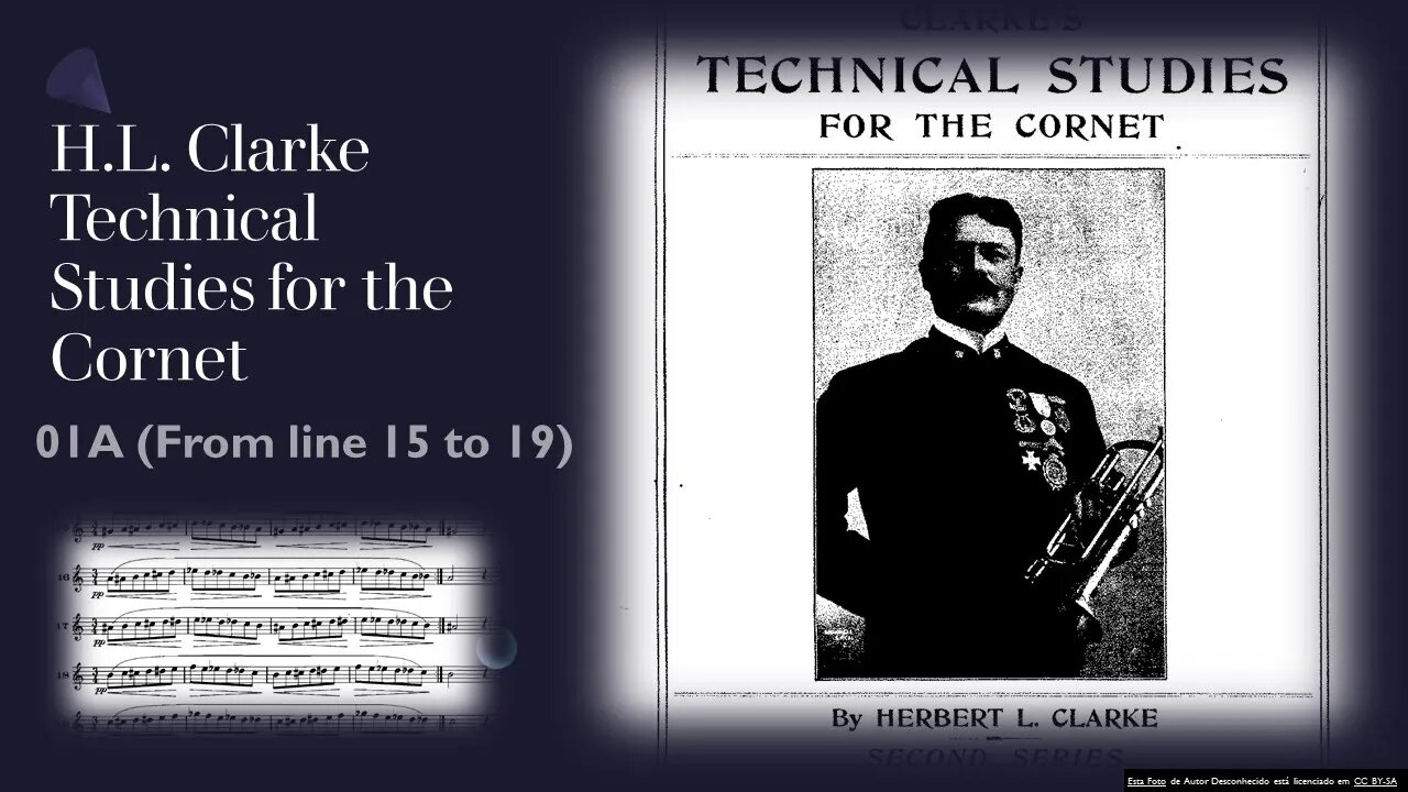 [TRUMPET STUDY] Clarke Technical Studies for the Cornet or Trumpet - #1 from line 15 to 19