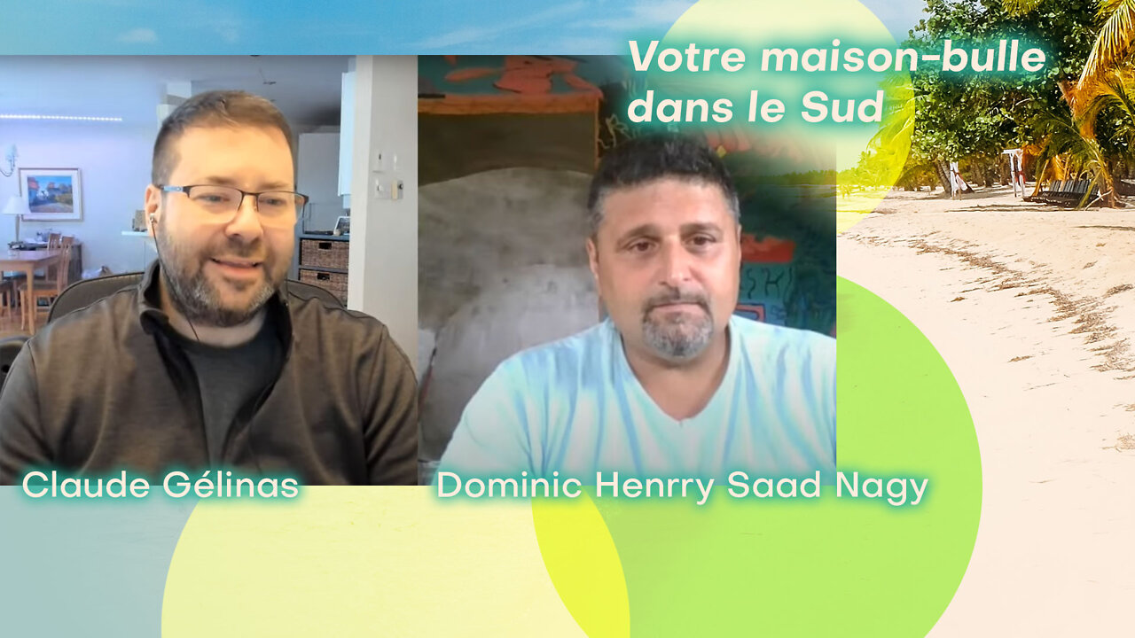 Claude Gélinas discute avec Dominic Henrry Saad Nagy, en République dominicaine