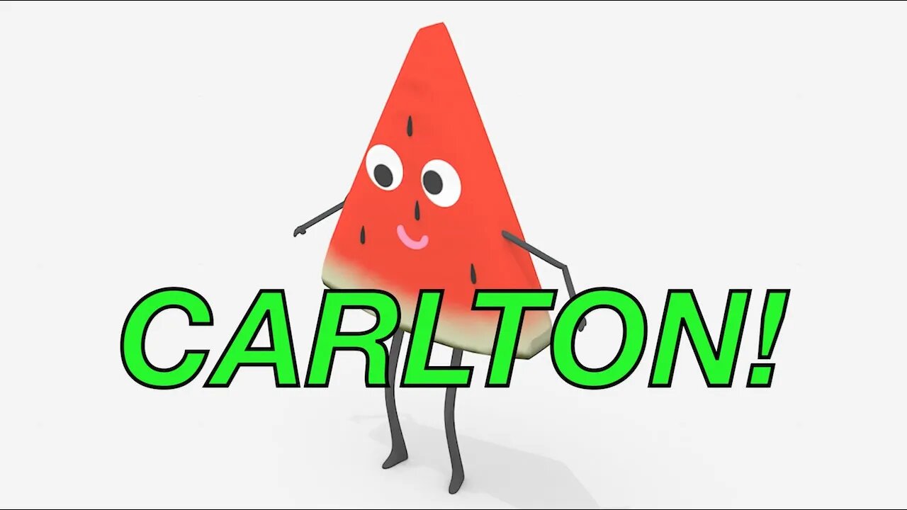 Happy Birthday CARLTON! - WATERMELON Birthday Song