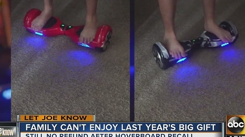 Let Joe Know: Teens waiting for refund after powerboards recalled