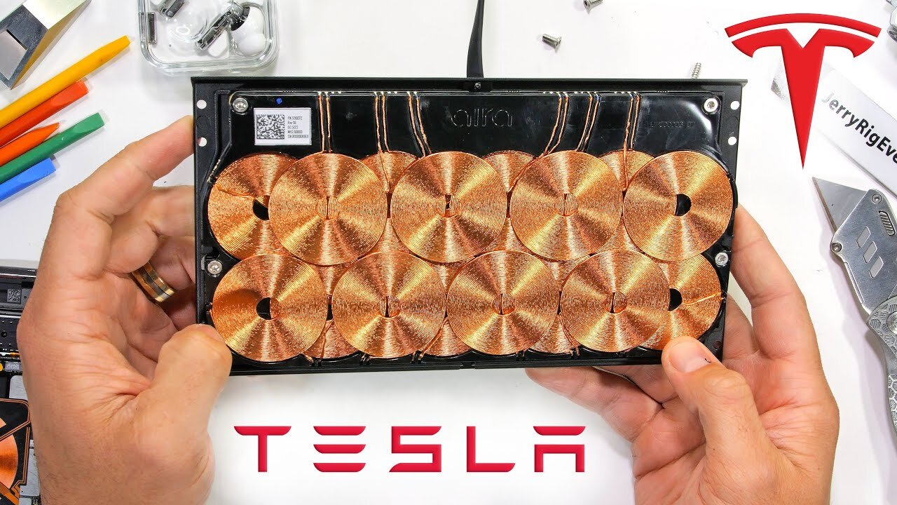 The New Tesla Wireless Charger is AMAZING