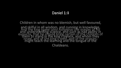 Daniel Chapter 1