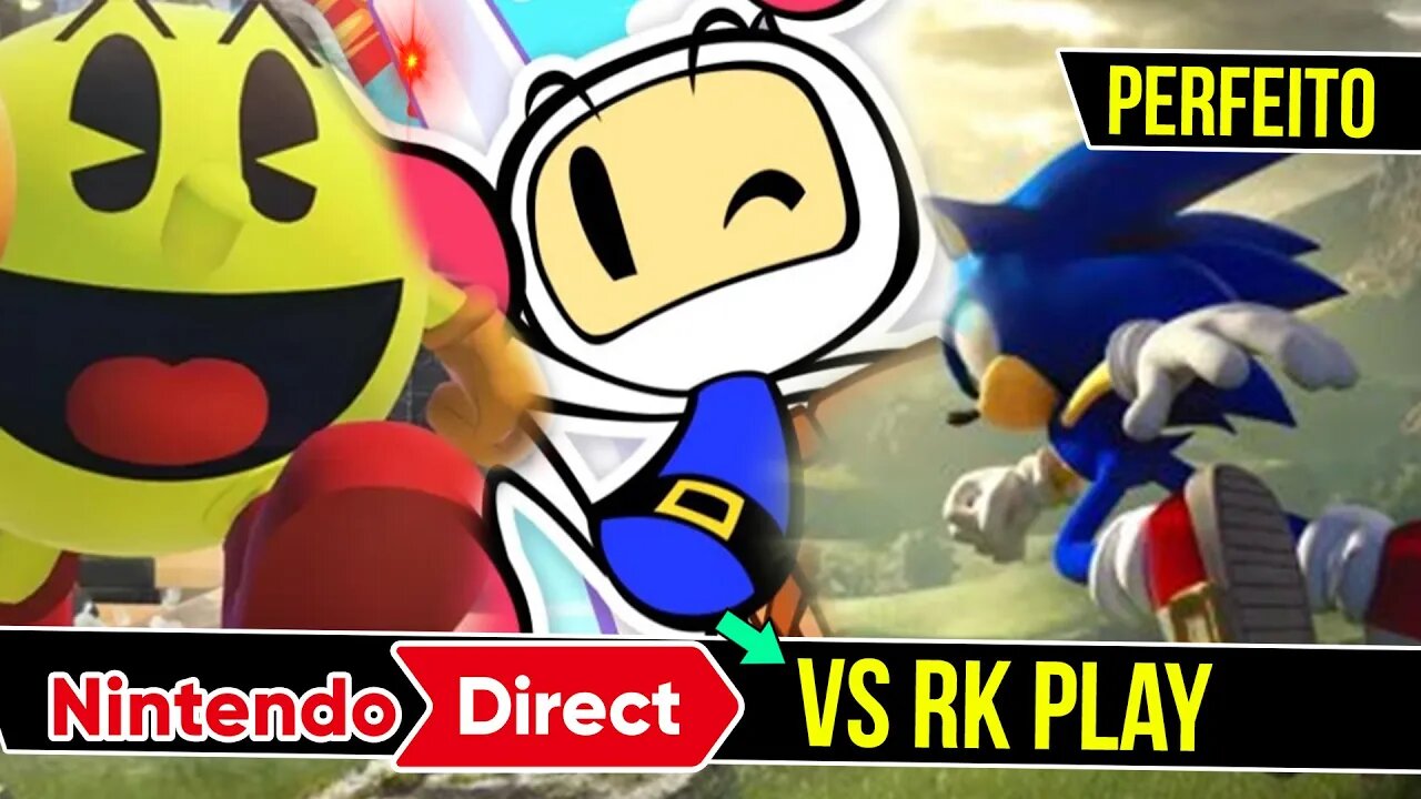 RK play reage ao Nintendo Direct Mini - Sonic Frontiers ,Bomberman R 2, Pac-man World #shorts