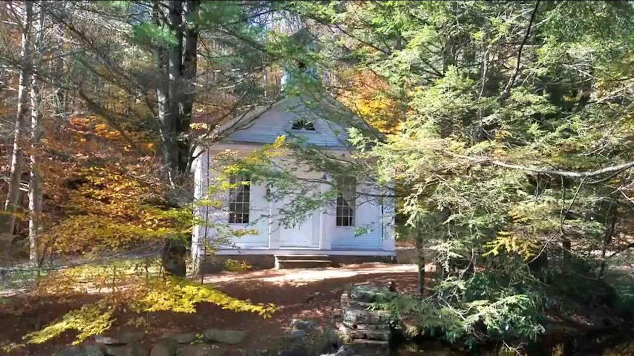 1878 CHAPEL & WSTERFALL - HICKORY RUN STATE PARK, PA