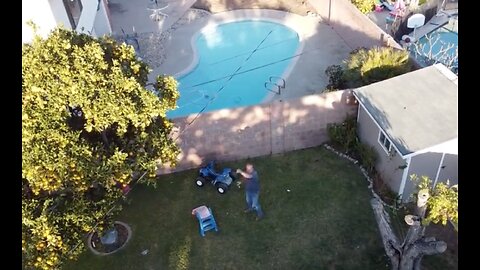 Pestering My Neighbor With My Drone ~ Just Having Fun