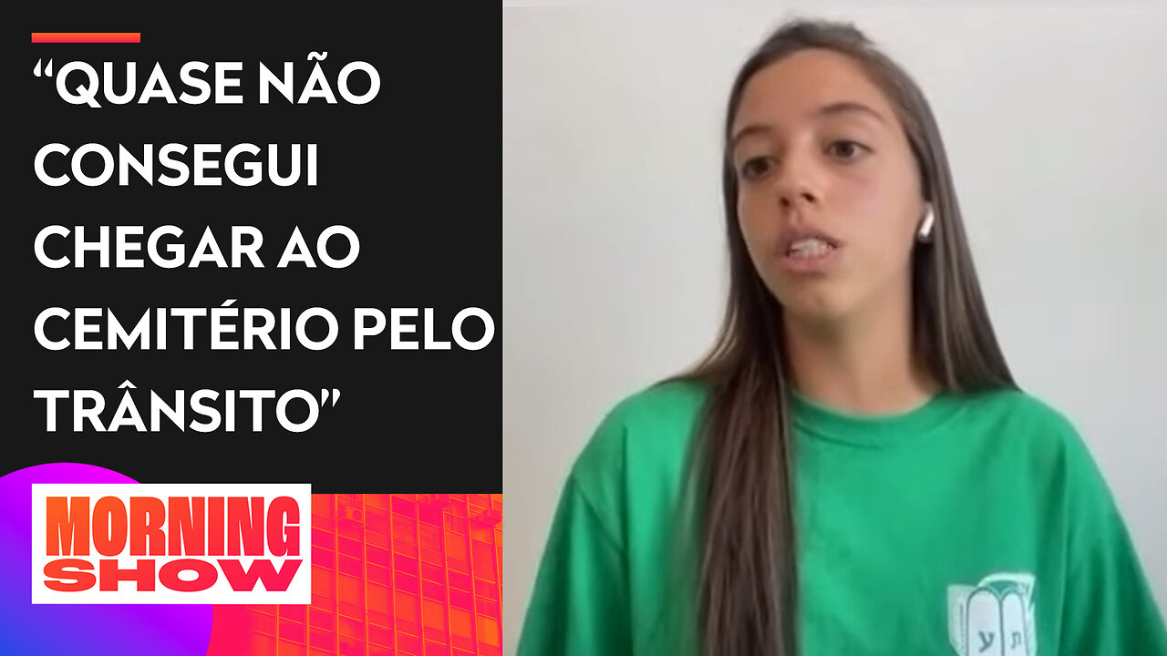 Brasileira relata momentos emocionantes do enterro de Bruna Valeanu