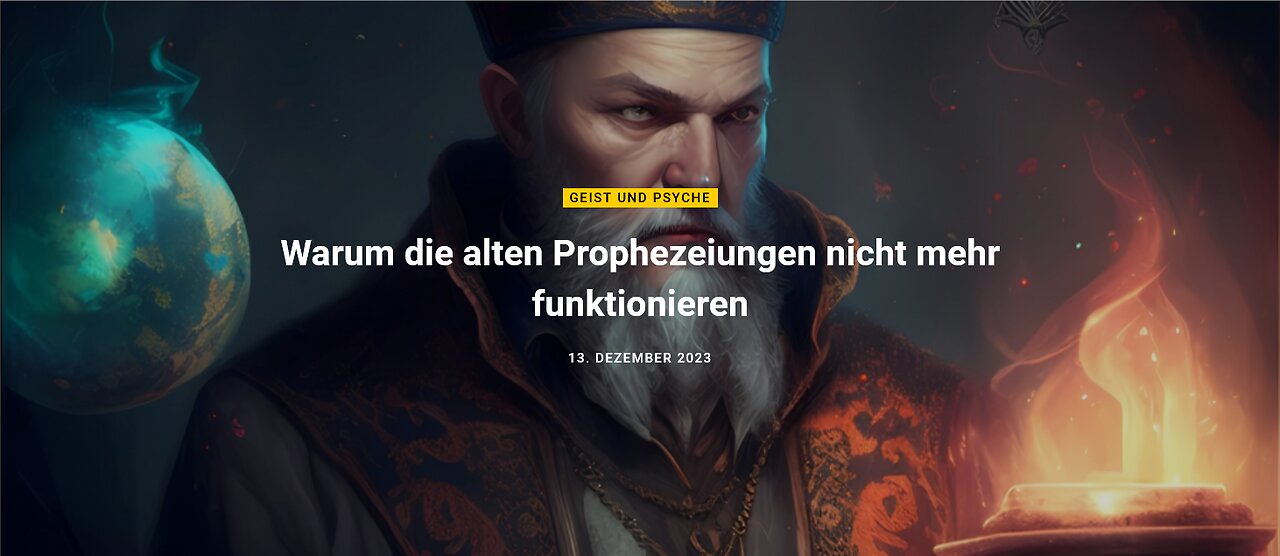 Beitrag vom 13.12.2023 - Warum die alten Prophezeiungen nicht mehr funktionieren