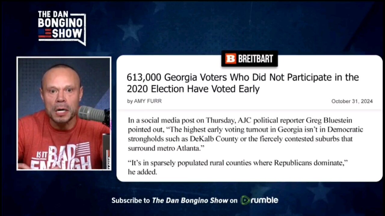 Georgia has already had 613k new Republican voters that didn't vote in 2020 keep it up