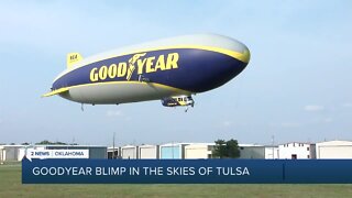 Goodyear Blimp crew talks operation in Tulsa