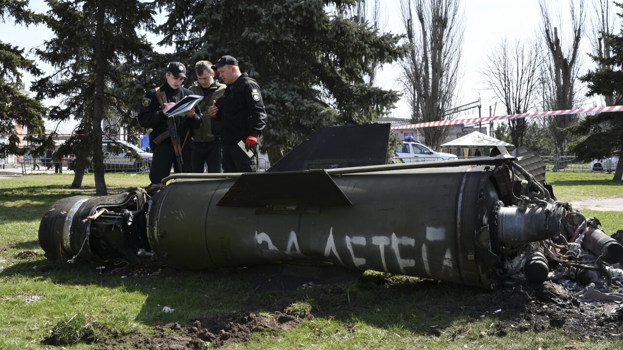 Missile Strike Kills 50 At Ukraine Rail Station Crowded With People