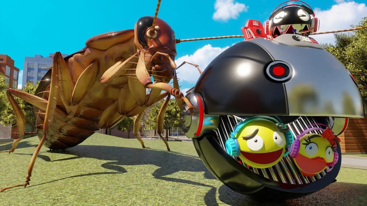 Pacman & Ms. Pacman VS GIANT MUTANT COCKROACH