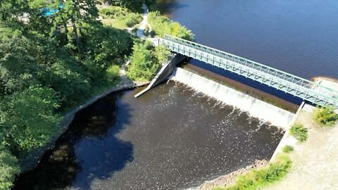 Lake and Waterfall Drone Views