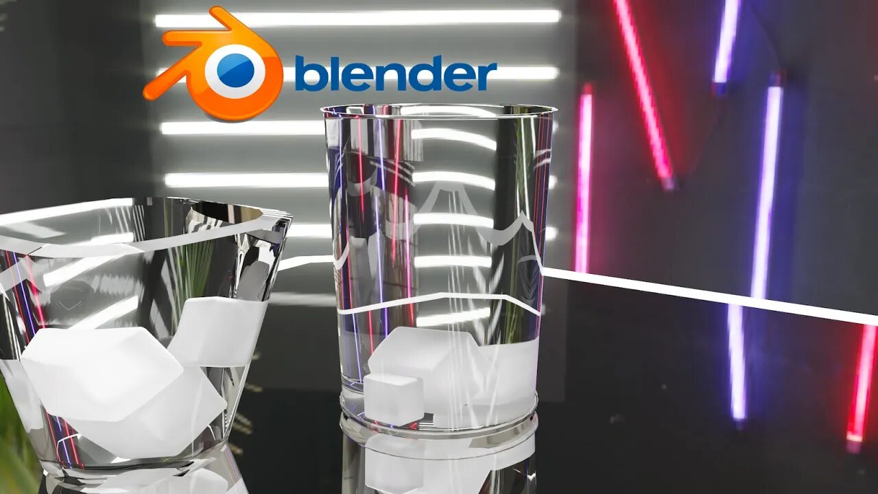 COMO FAZER UM COPO DE VIDRO - BLENDER