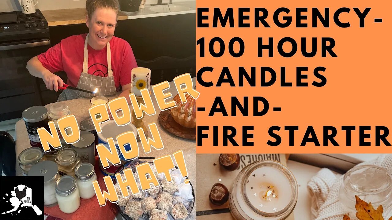 Alaska Power Outages | Winter prepping for emergency | 100 hour emergency Candles and fire starters