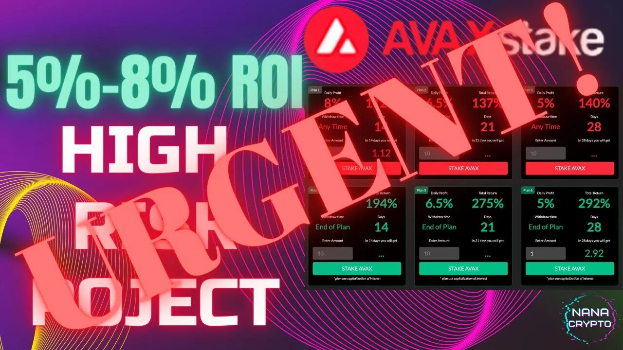 Avax Stake URGENT | MUST Watch NOW 👀