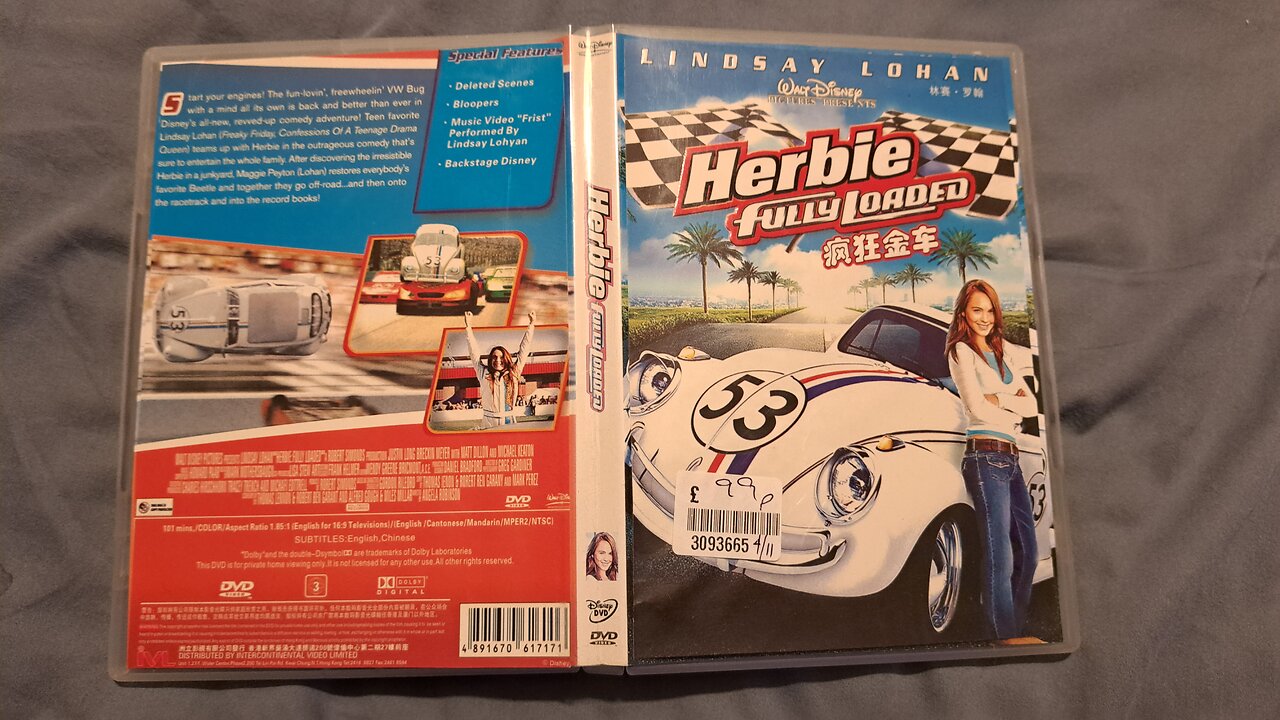 Opening to my 200? Chinese DVD of Herbie Fully Loaded